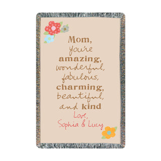 Sandra Magsamen Personalized Throw For Mom