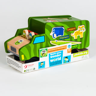 PBS KIDS Wooden Toy Safari Shape Sorter