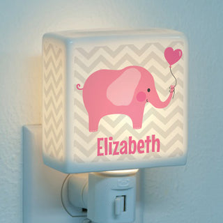 Pink Elephant Personalized Nightlight