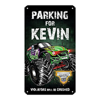 Monster Jam Violators Will Be Crushed Metal Sign