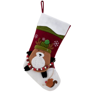 Personalized Snowcap Character Stocking - Reindeer