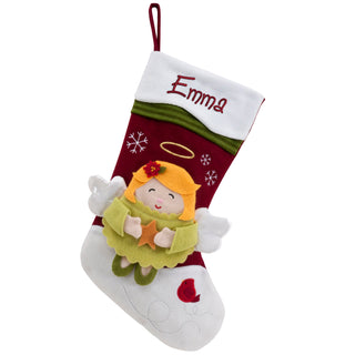 Personalized Snowcap Character Stocking - Angel