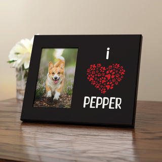 I Love My Dog Personalized Frame