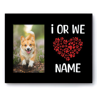 I Love My Dog Personalized Frame