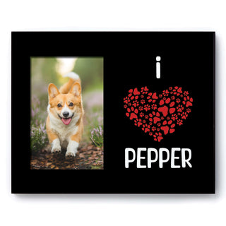 I Love My Dog Personalized Frame