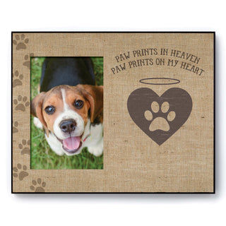 Paw Prints In Heaven Personalized Dog Frame