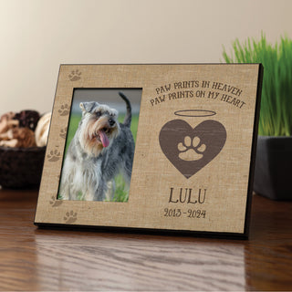 Paw Prints In Heaven Personalized Cat Frame