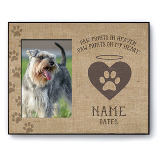 Paw Prints In Heaven Personalized Cat Frame