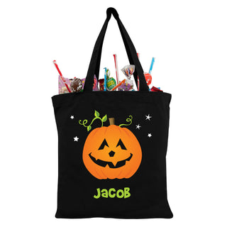 Personalized Jack O Lantern Treat Bag