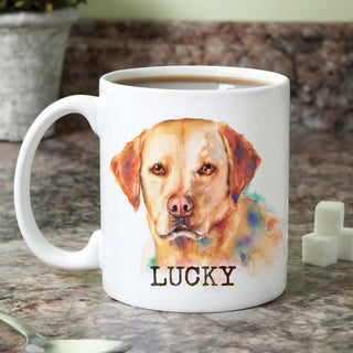 Dog Breeds Personalized White Coffee Mug - 11 oz.