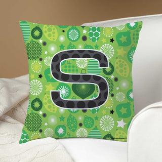 Robin Zingone Personalized Holiday Pillow---Green