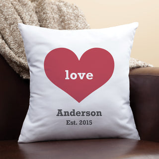 Red Heart Personalized 14" Throw Pillow