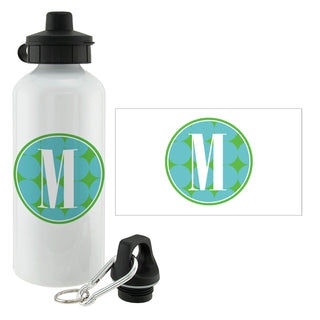 Blue Polka Dots Personalized Water Bottle