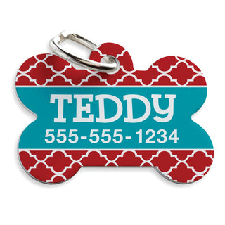 Red pet tag