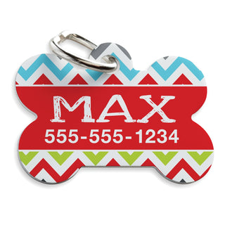 Pet tag chevron