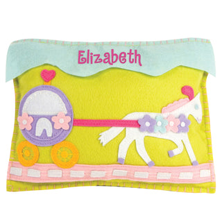 Personalized Horse and Carriage Tooth Fairy Pillow