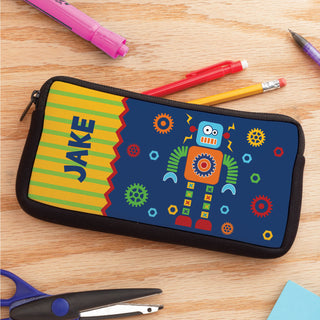 Robot Personalized Pencil Case