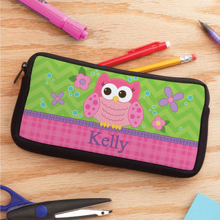 Sweet Owl Personalized Pencil Case