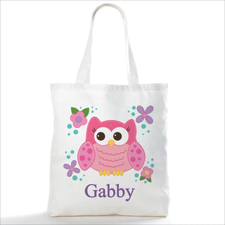 Sweet Owl Personalized Tote Bag