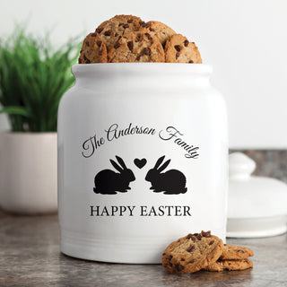 Sweet Rabbits Personalized Treat Jar