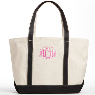 Personalized Ladies Script Monogram Tote