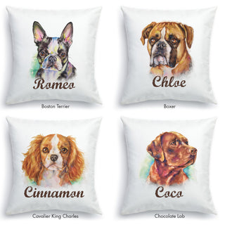 Dog Breeds Personalized 14" Throw Pillow