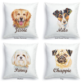 Dog Breeds Personalized 14" Throw Pillow