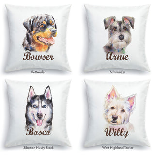 Dog Breeds Personalized 14" Throw Pillow