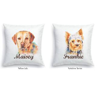 Dog Breeds Personalized 14" Throw Pillow