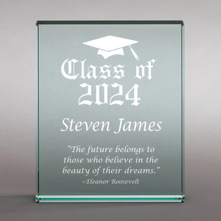 Graduation 4x5 Glass Keepsake