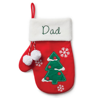 Personalized Mitten Stocking---Tree