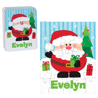 Santa Personalized Puzzle and Tin