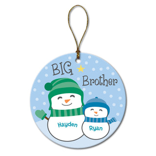 Big Brother & Little Brother Personalized Ornament