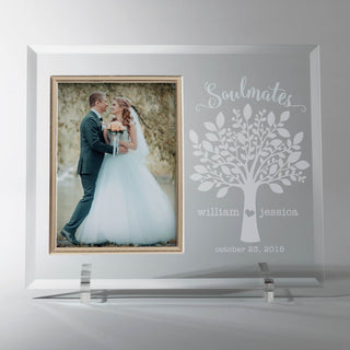 Soulmates Personalized Glass Frame