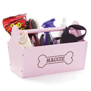 Sweet Dog Personalized Pink Storage Caddy