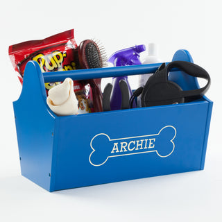 Sweet Dog Personalized Blue Storage Caddy