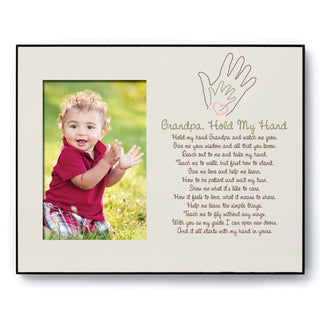 Grandpa Hold My Hand Personalized Frame