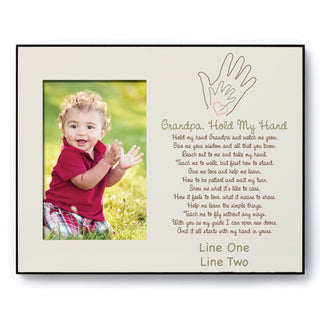 Grandpa Hold My Hand Personalized Frame