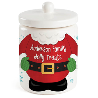 Santa's Belly Personalized Treat Jar