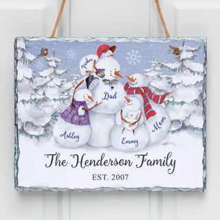 Joy of Family Personalized Wall Slate---Three Children