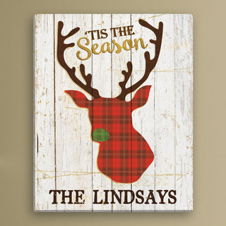 'Tis The Season Personalized 16x20 Canvas