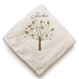 Family Tree Personalized Sherpa Blanket