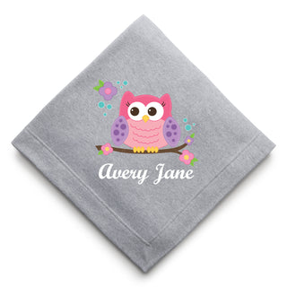 Sweet Owl Personalized Sweatshirt Blanket