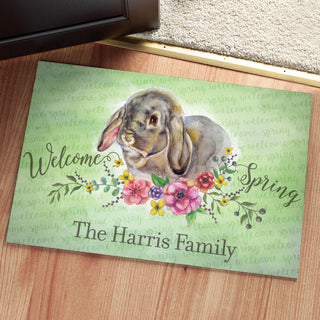 Welcome Spring Personalized Doormat