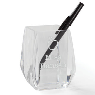 Personalized Teacher Acrylic Pen and Pencil Holder