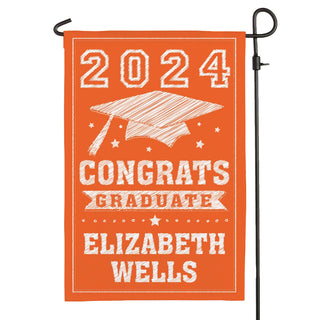 Congrats Graduate Personalized Garden Flag