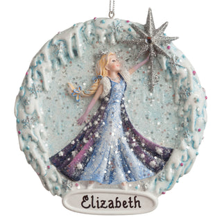 Snow Globe Princess Personalized Ornament