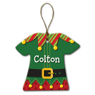 Personalized Elf Ornament