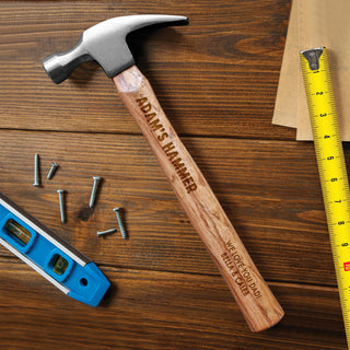 For Him Personalized Curved-Claw Wood Hammer