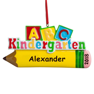 Kindergarten Student Personalized Ornament